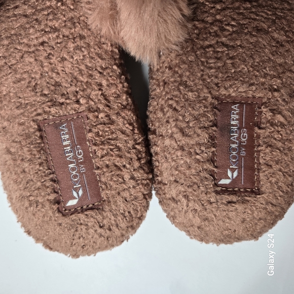 Koolaburra by Ugg Peachee Faux Shearling Slippers Brown Size 10 - Picture 5 of 14